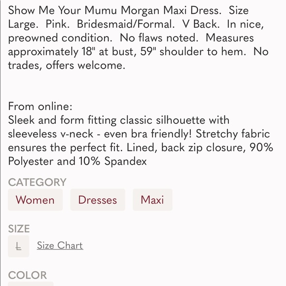 Show Me Your Mumu Morgan Gown Pink Bridesmaid - Picture 10 of 10